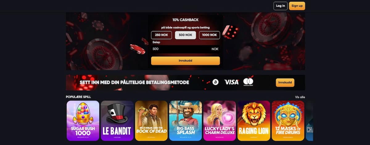 instant nytt casino hjemmeside for registrering og betalingsmetoder