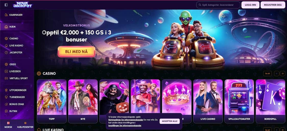 nova jackpot casino